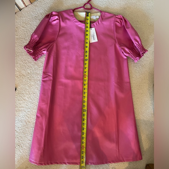 NWT THML Fuchsia Puff Sleeve Dress - Picture 8 of 11